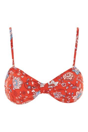 Topshop *lucia Bandeau Bikini Top By Mink Pink