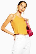 Topshop Knitted Halter Neck Top