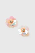 Topshop Sequin Flower Earrings