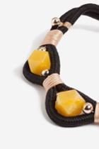 Topshop Stone Woven Collar Necklace