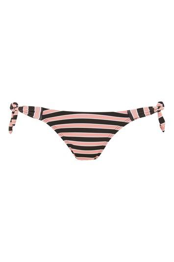 Topshop Stripe Tieside Bikini Bottoms