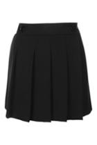 Topshop Buttoned Mini Kilt Skirt