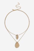 Topshop *molten Metal Multi Row Necklace