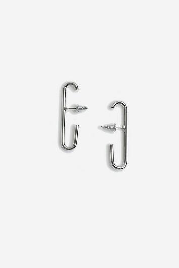 Topshop *thin Oval Stud Earrings