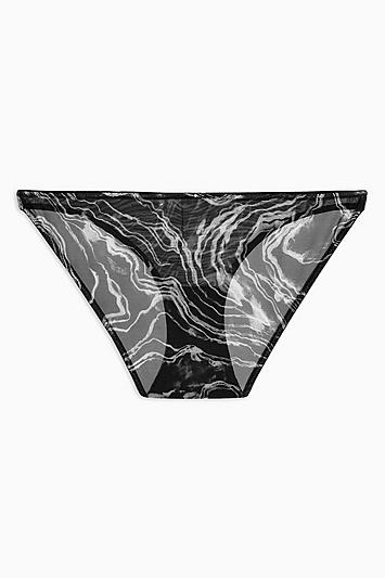 Topshop Marble Mesh Mini Knickers