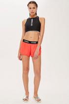 Topshop Logo Tape Shorts By Ivy Park