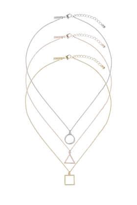 Topshop Geo Shaped Necklace Multipack