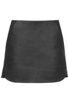 Topshop Pu Curved Hem Pelmet Skirt