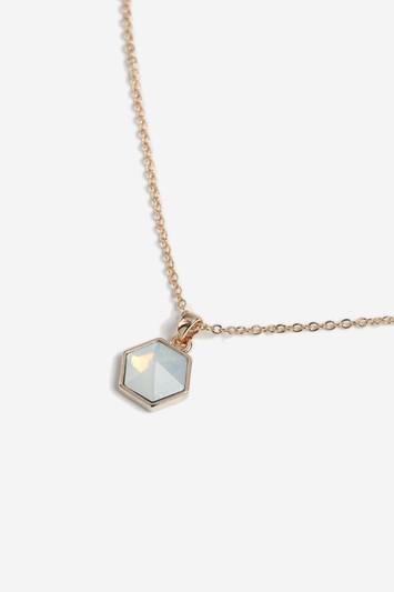 Topshop Hexagon Stone Ditsy Necklace