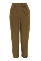 Topshop Buckle Belted Peg Trousers
