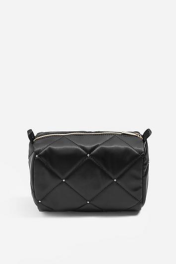 Topshop Mark Satin Stud Makeup Bag