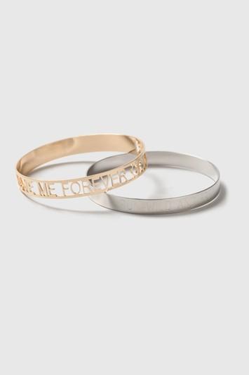 Topshop Love Me Forever Bangles