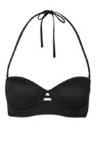 Topshop Cut-out Long-line Bikini Top
