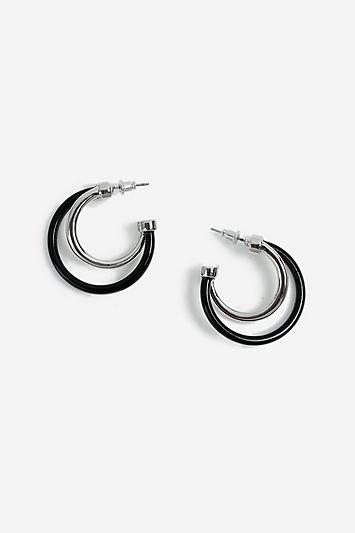 Topshop Linked Hoop Earrings