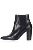 Topshop Monopoly Pointed Chelsea Boots