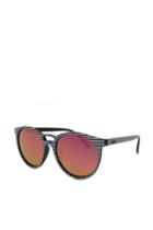 Topshop *all Cried Out Stripe Sunglasses By Quay