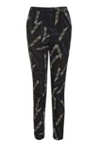 Topshop Printed Cigarette Trousers