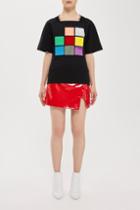 Topshop *northside Square Motif T-shirt By Unique