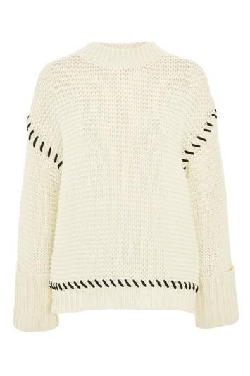 Topshop Whipstich Jumper