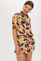 Topshop *scarf Print Pyjama Shirt By Boutique