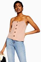 Topshop Button Bow Back Camisole