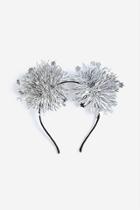 Topshop *christmas Tinsel Pom Pom Headband