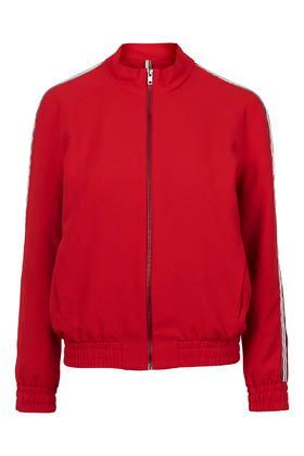 Topshop Stripe Detailed Track Top