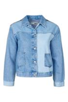 Topshop Moto Colour Block Patchwork Jacket