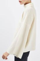 Topshop Boiled Wool Funnel Neck Knit Jumper By Boutique