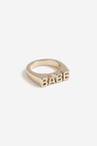 Topshop *babe Ring