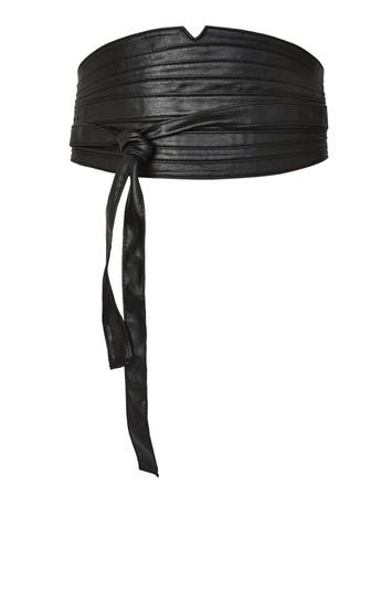 Topshop Pu Obi Wrap Belt