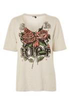 Topshop Tall Riot Choker Rock T-shirt