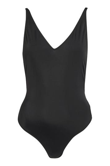 Topshop Plunging High Leg Swimsuit