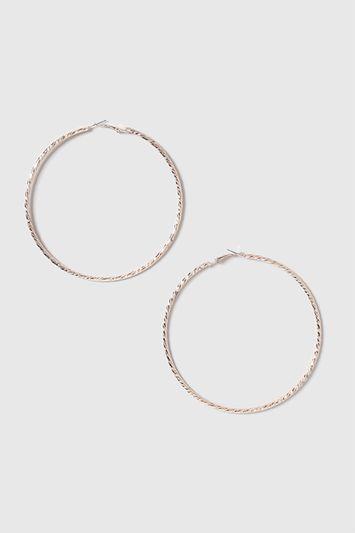 Topshop Extra Large Twist Hoop Earrings