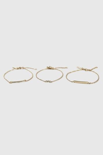 Topshop Rhinestone And Bar Bracelet