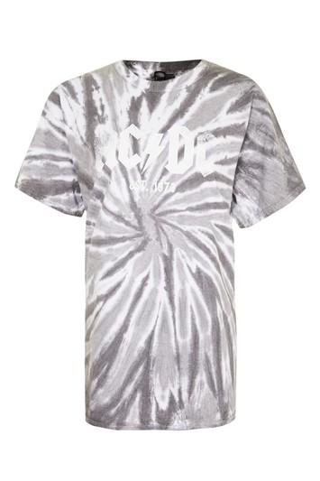 Topshop Ac/dc Tie Dye T-shirt By And Finally