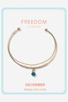 Topshop Blue Topaz December Birthstone Bracelet