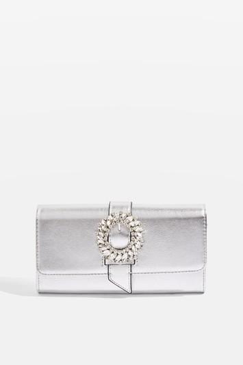 Topshop Diamond Gem Buckle Purse
