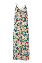 Topshop Tall Floral Button Through Midi Dress