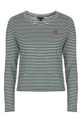 Topshop Gingerbread Stripe Top