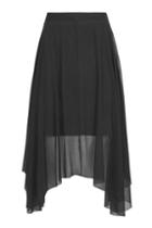 Topshop Tulle Asymmetric Midi Skirt