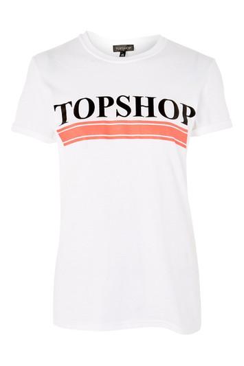 Topshop 'topshop' Slogan T-shirt