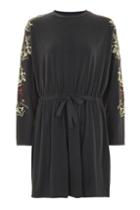 Topshop Petite Embroidered Batwing Dress