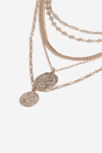 Topshop *multi Chain Coin Layer Necklace
