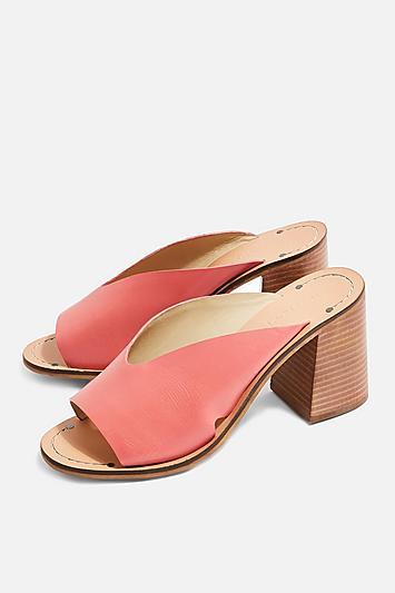 Topshop *wide Fit Heeled Mules