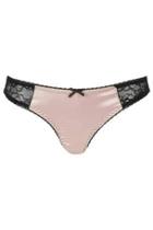 Topshop Satin And Lace Mini Knickers