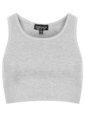Topshop Ribbed Crop Vest
