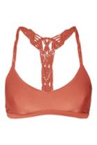 Topshop *gisela Crochet Back Bikini Top By Flook