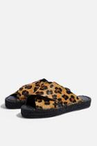 Topshop Freddy Leopard Espadrille Sandals