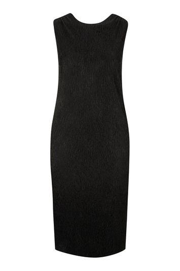 Topshop Crinkled Twist Back Midi Dress
